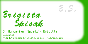 brigitta spisak business card
